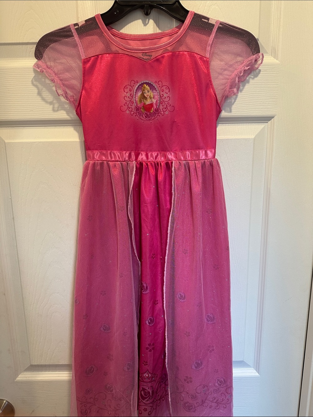 Disney Pink Aurora Princess Nightgown with Glitter Tulle
